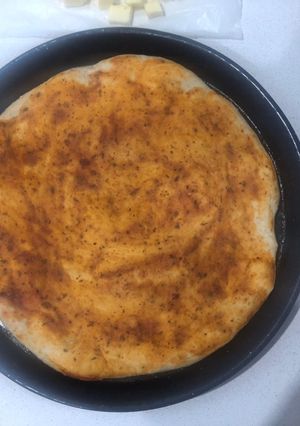 Una foto de Pizza integral