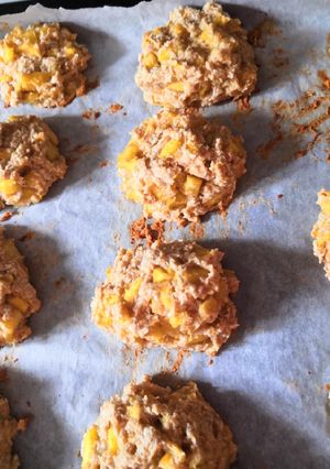 Une photo de Cookies moelleux coco ananas
