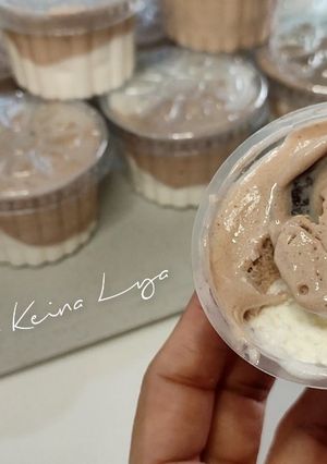 Foto resep Es Krim Coklat Vanila Homemade