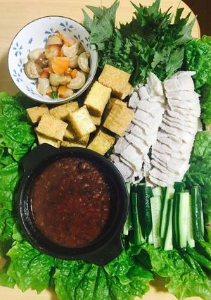 Hình của món Bún đậu mắm tôm.
