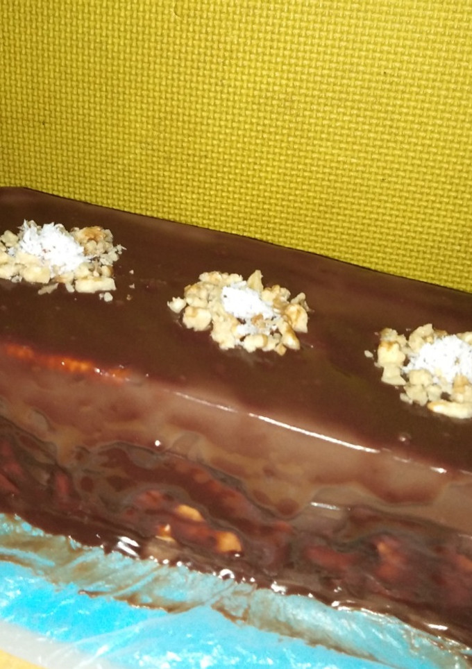 Una foto de Postre coco-cocoa