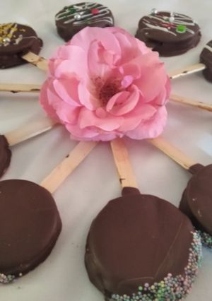 Una foto de Paletas de galletitas María