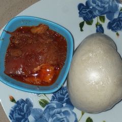 A picture of Stew with fish.