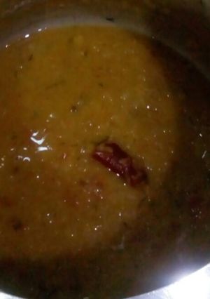 A picture of Simple dal with a twist.