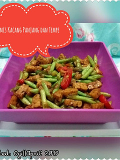 Foto resep Tumis Kacang Panjang dan Tempe