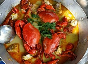 Hình của món Cua biển nấu chao.