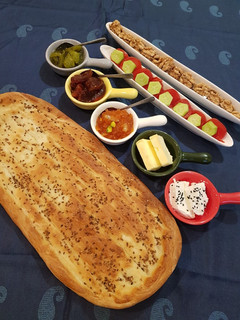 عکسی از دستور نان بربری خانگی