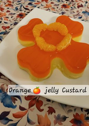 A picture of Orange 🍊 jelly Custard.
