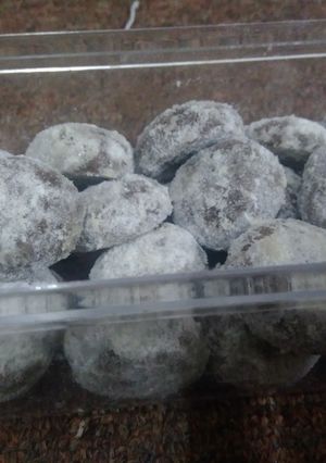 Foto resep Black Snow White Cookies