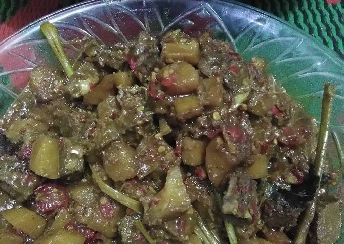 Rendang semur daging+kentang