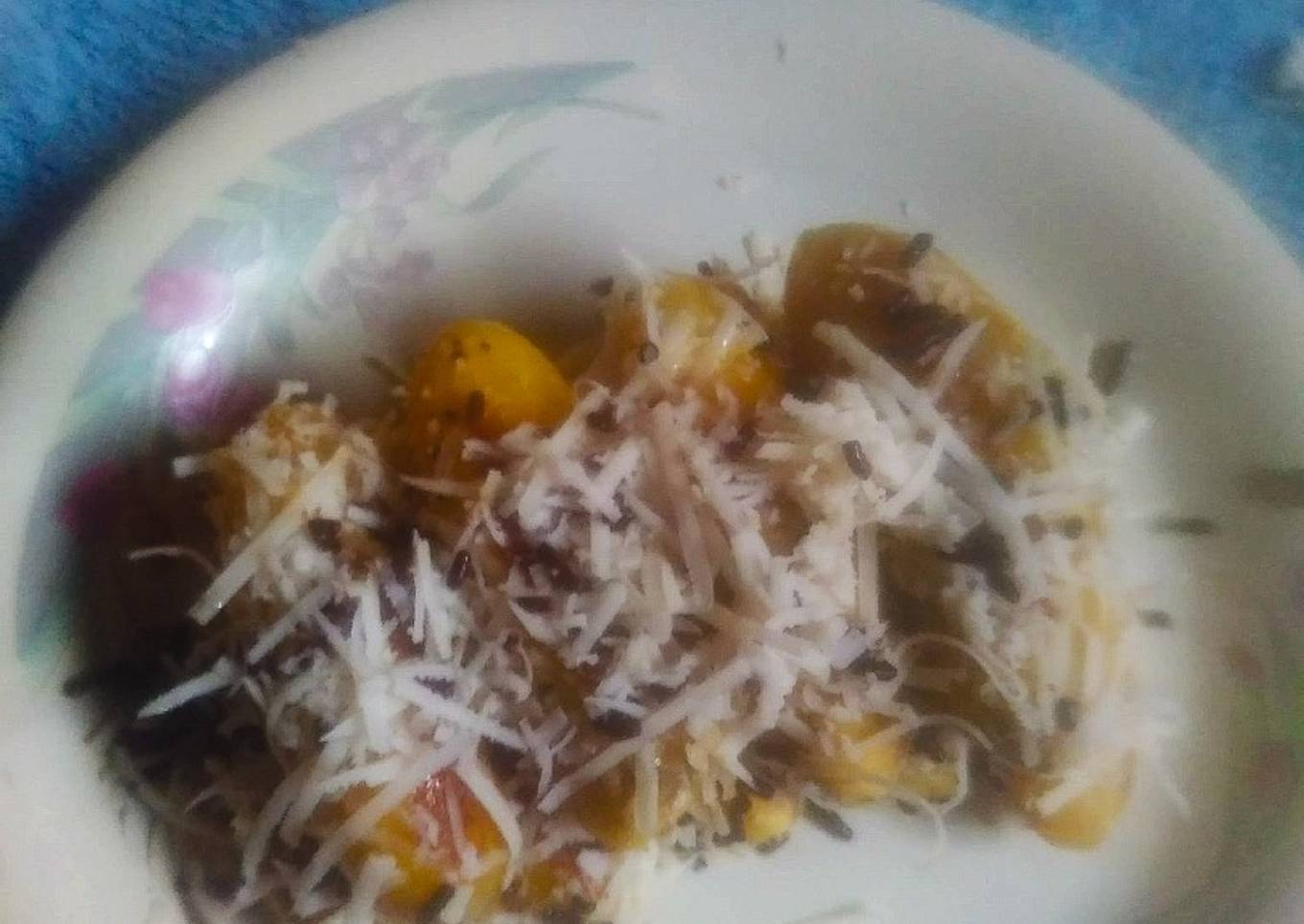 Pisang panggang coklat keju