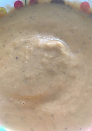 Una foto de Sopa de berenjenas