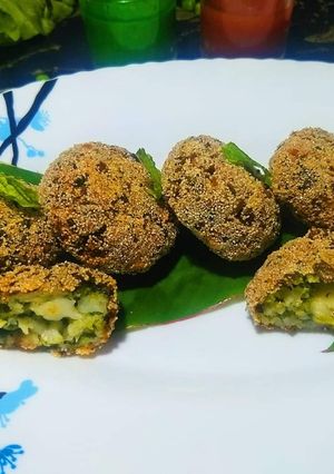 A picture of Haryali cheese Kabab.