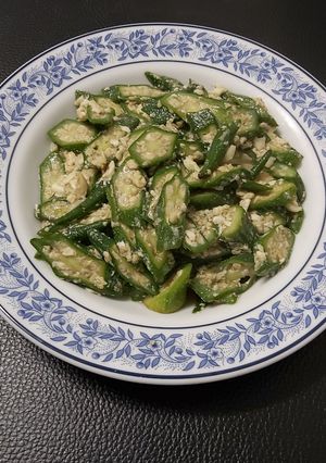 รูปของ กระเจี๊ยบผัดไข่