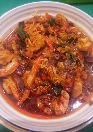 Foto resep Udang bumbu lada hitam jontor