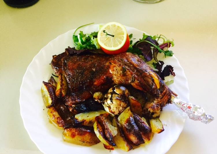 Muslo de pavo a las hierbas