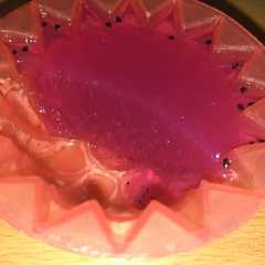 A picture of Agar-Agar Swallow Buah Naga.
