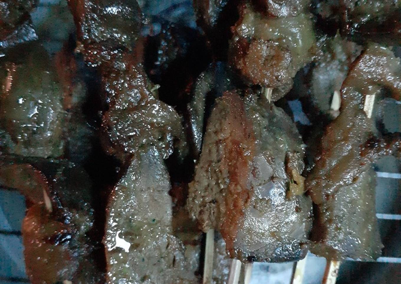 Sate pela ati ala angkringan