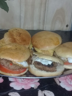 Una foto de Hamburguesas de carne caseras