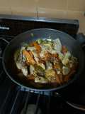 Mis presitas de pollo al disco con verduras