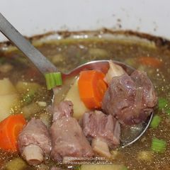 A picture of Oxtail Soup in Slow Cooker.