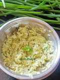 Cucumber,Mint and Lemon grass Koshimbir with Tulsi leaves