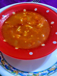Una foto de Sopa harira vegetal