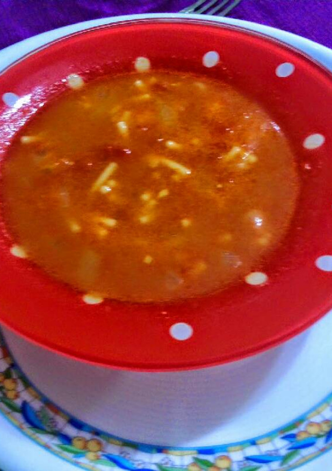 Una foto de Sopa harira vegetal