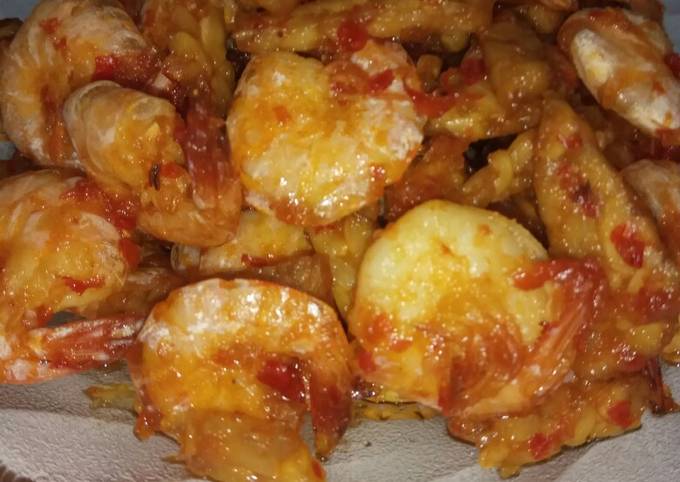 Udang tempe balado