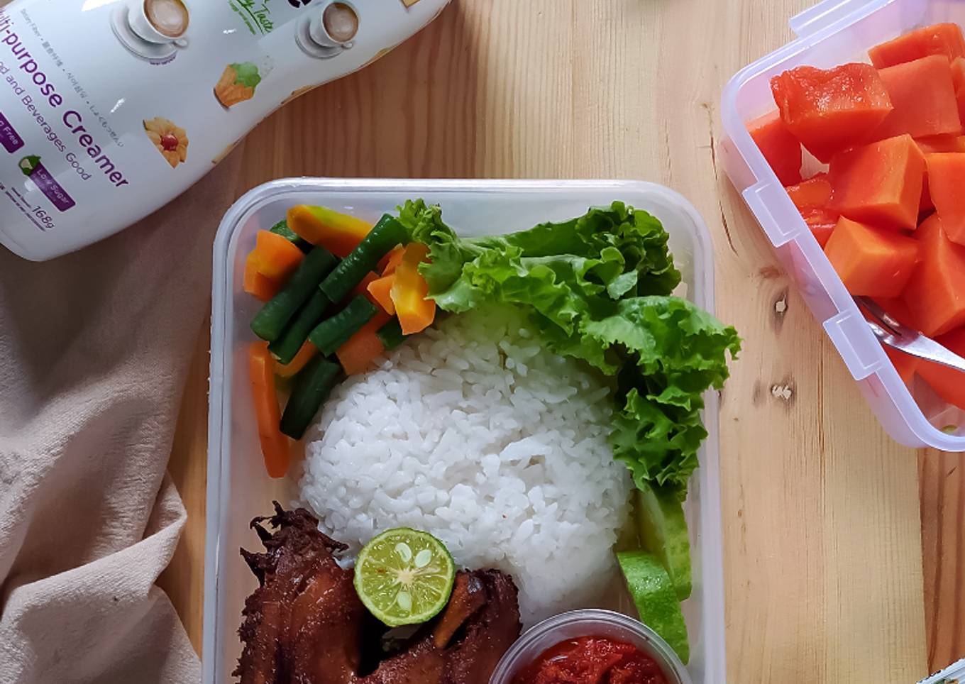 Menu Bekal Ayam Goreng Kalasan