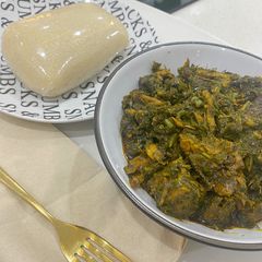 A picture of Afang soup.