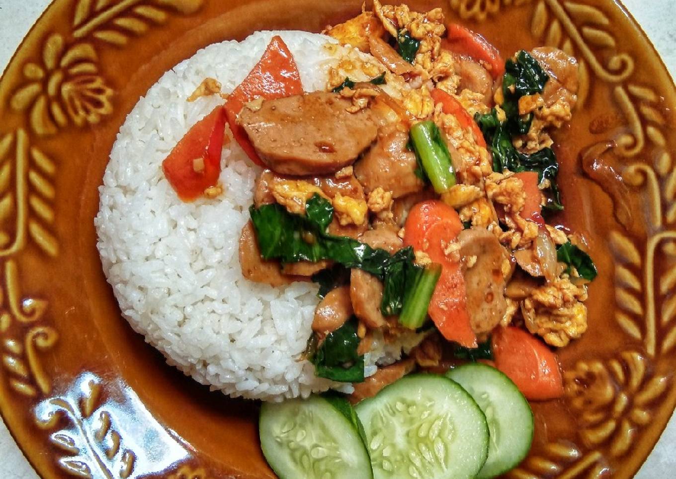 Nasi Gila Saus Tiram