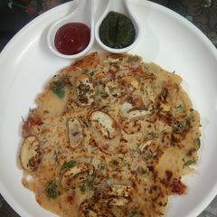 Sooji mushroom chilla A picture of Sooji mushroom chilla.