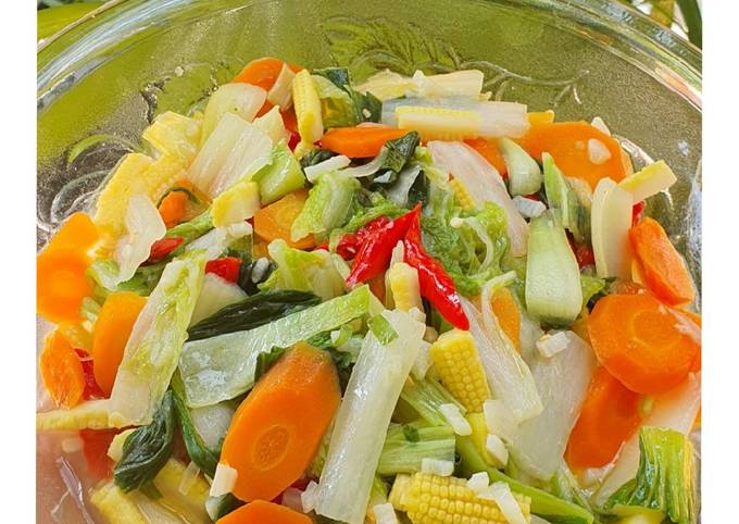 Capcay Sayuran (tanpa bakso) - Sederhana & Mudah)
