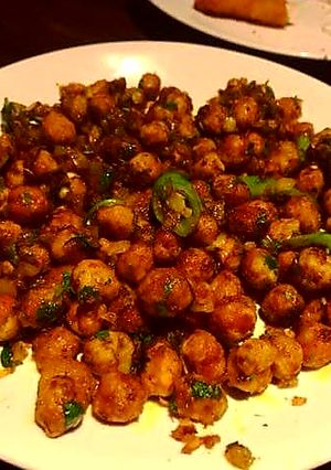 A picture of Fried Corn Chilli.