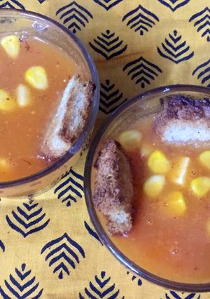 A picture of Tomato soups.