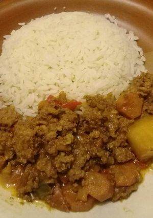 A picture of Mince with potatoes.