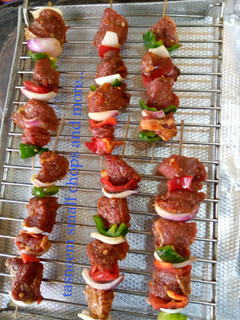 Skewer meat ainihin hoton girkin