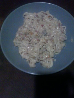 Una foto de Pasta a la carbonara
