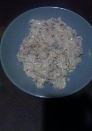 Una foto de Pasta a la carbonara