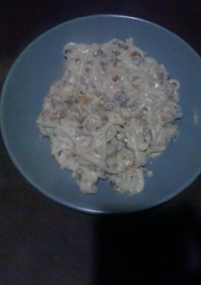 Una foto de Pasta a la carbonara