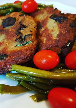 Foto di Hamburger di melanzane