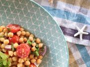 A picture of beans tahini