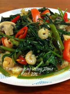 Foto resep Tumis Kangkung Udang Jamur