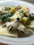 Salsa de pollo y verduras light para pastas