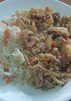 Una foto de Fricasé de repollo con arroz 🇨🇱
