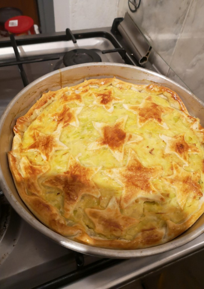 Una foto de Tarta de puerro