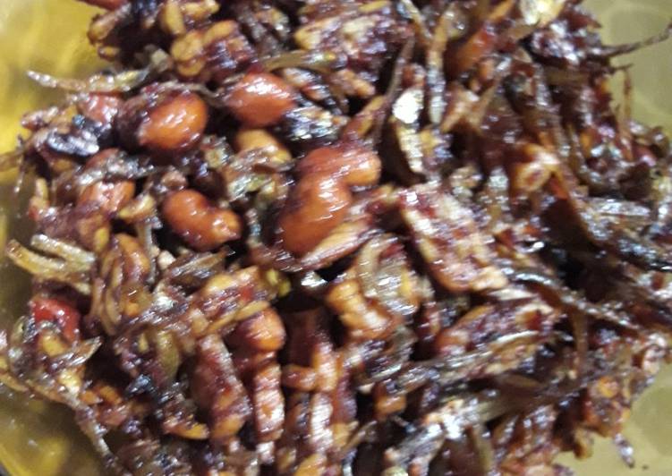 Cara termudah untuk Menyegarkan SempurnaResep balado ikan teri + tempe + kacang