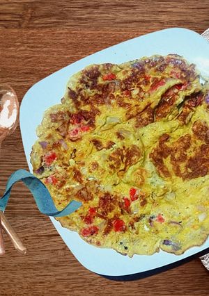 A picture of Masala Egg omelette.