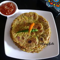 A picture of Multigrain Dudhi Thepla.